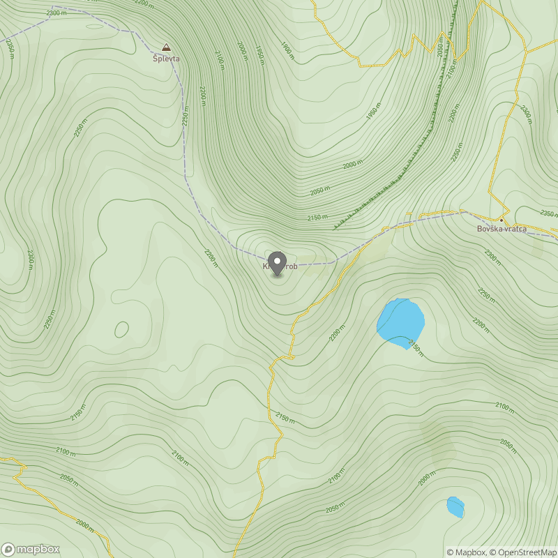 Kriški rob zemljevid