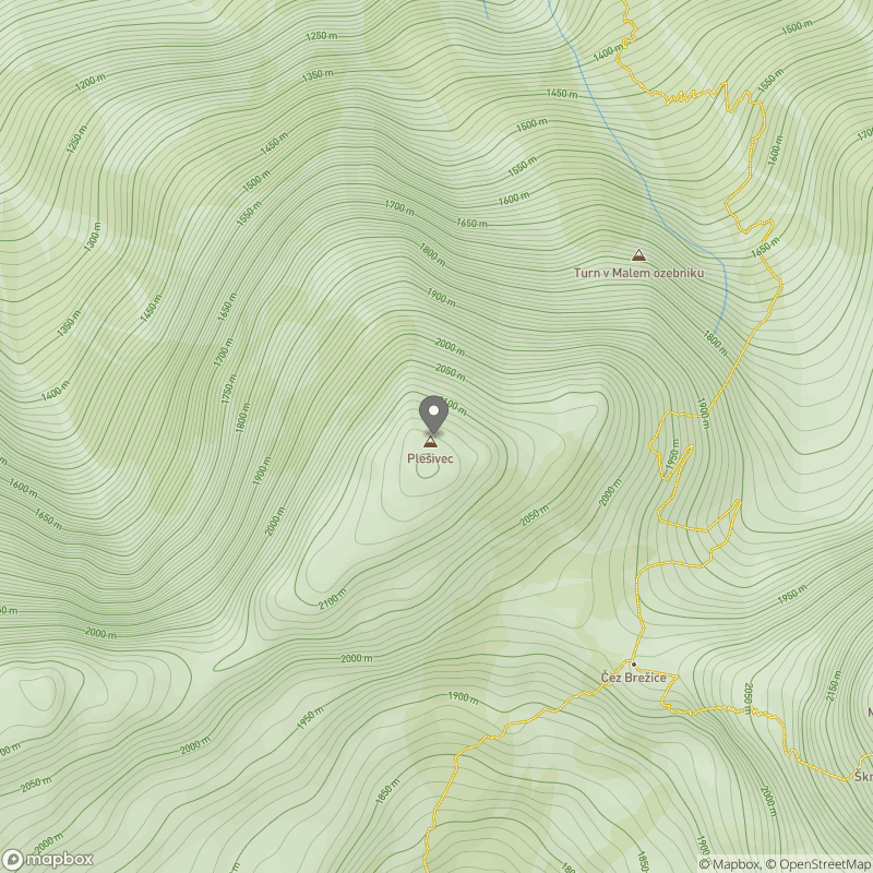 Plešivec (Loška stena) zemljevid