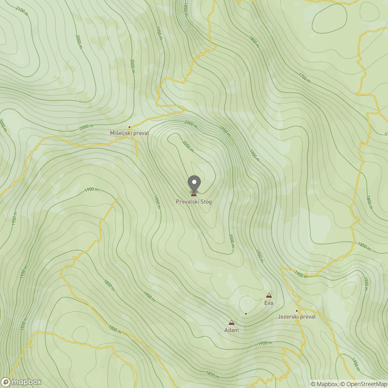 Prevalski Stog zemljevid