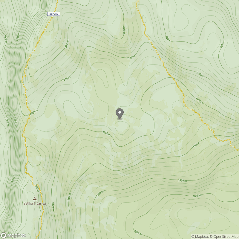 Vrh nad Vodeno Rupo zemljevid