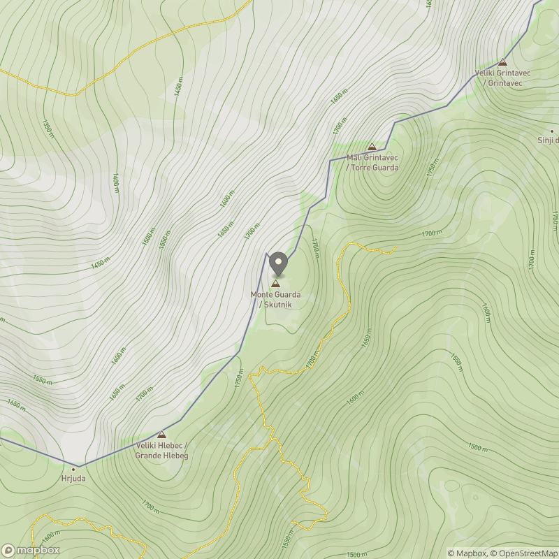 Skutnik/Torre Guarda zemljevid