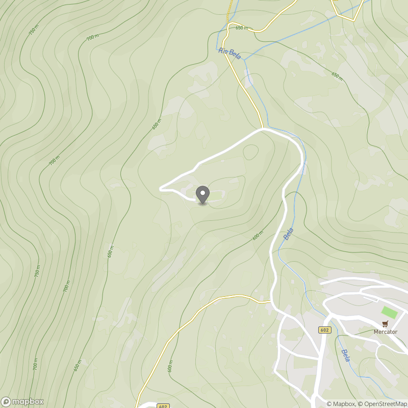 Marija Snežna v Breginjskem kotu zemljevid