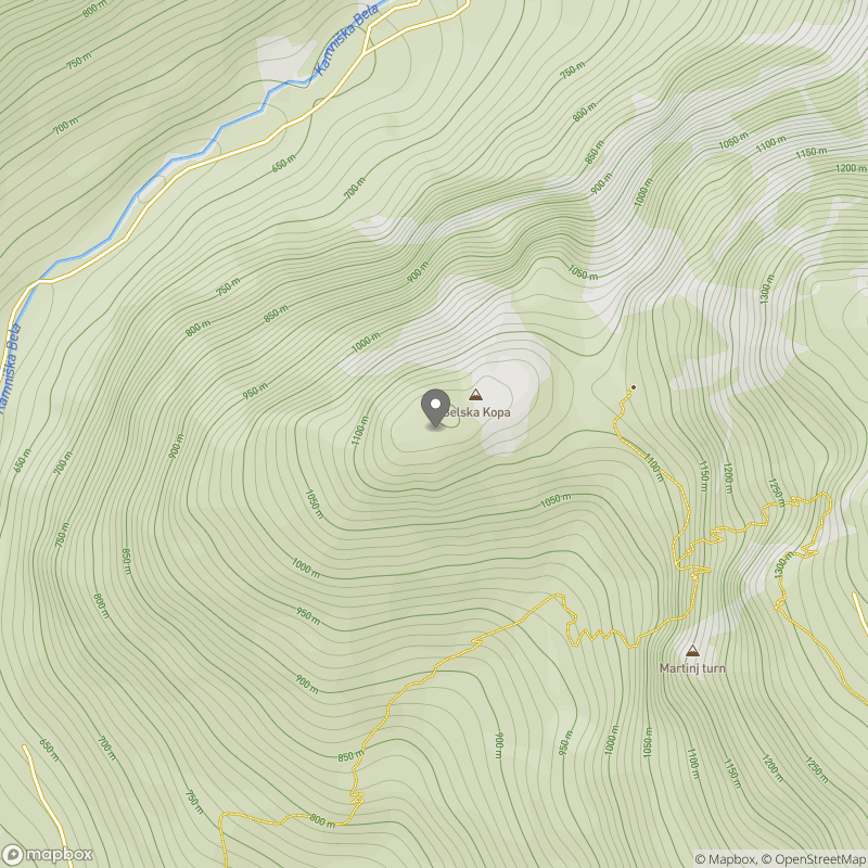 Kopa (Belska Kopa) zemljevid