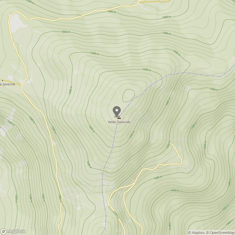 Veliki Javornik (Ženiklovec) zemljevid
