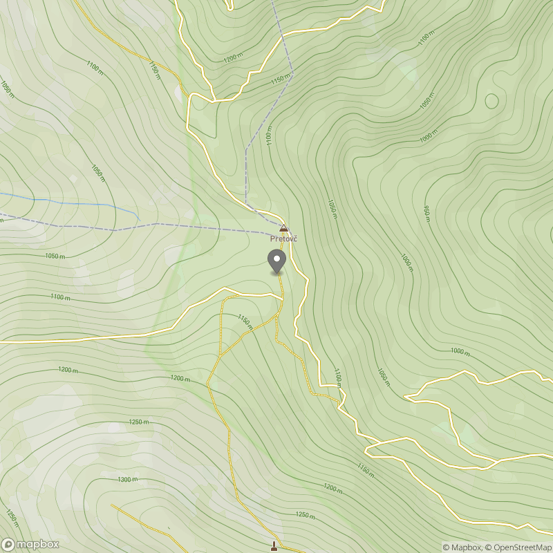 Planina Pretovč zemljevid