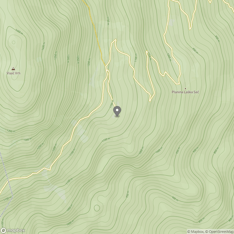 Planina Medrja zemljevid