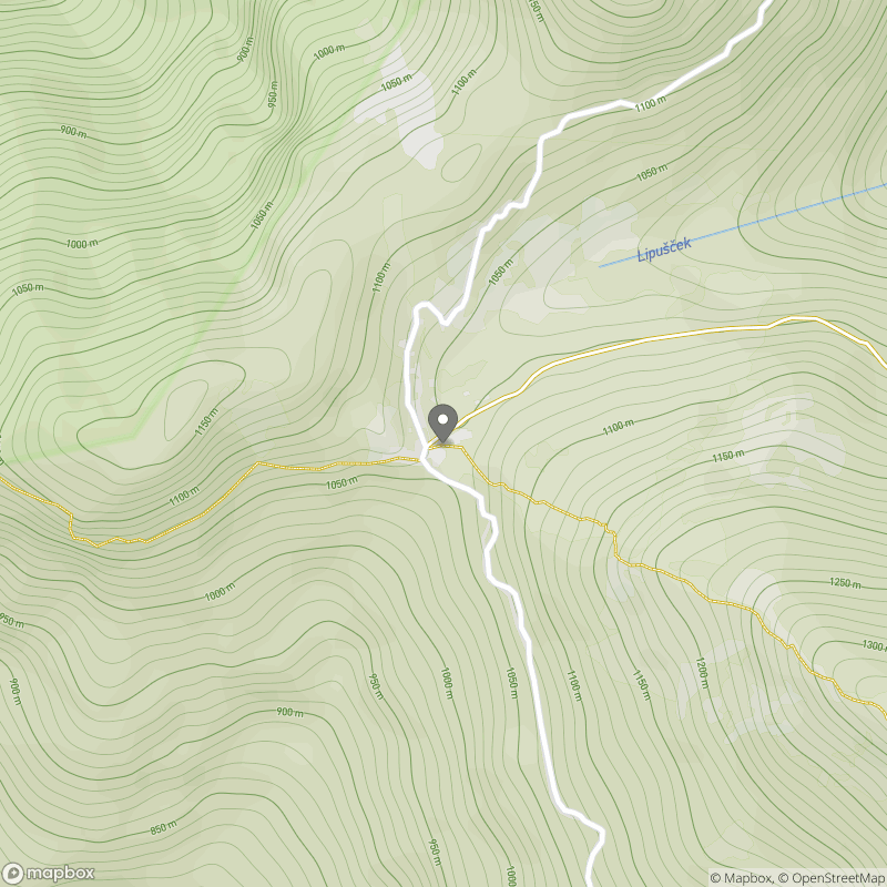Planina Lom zemljevid