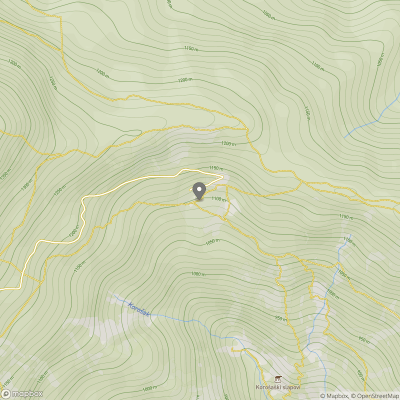 Planina Osredek zemljevid