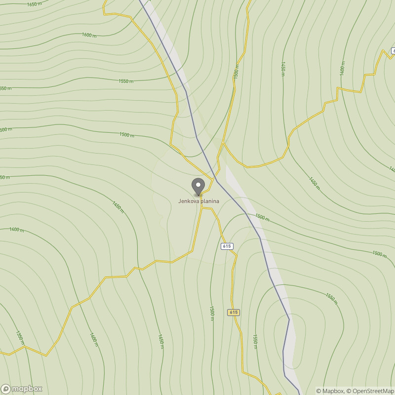 Jenkova planina zemljevid